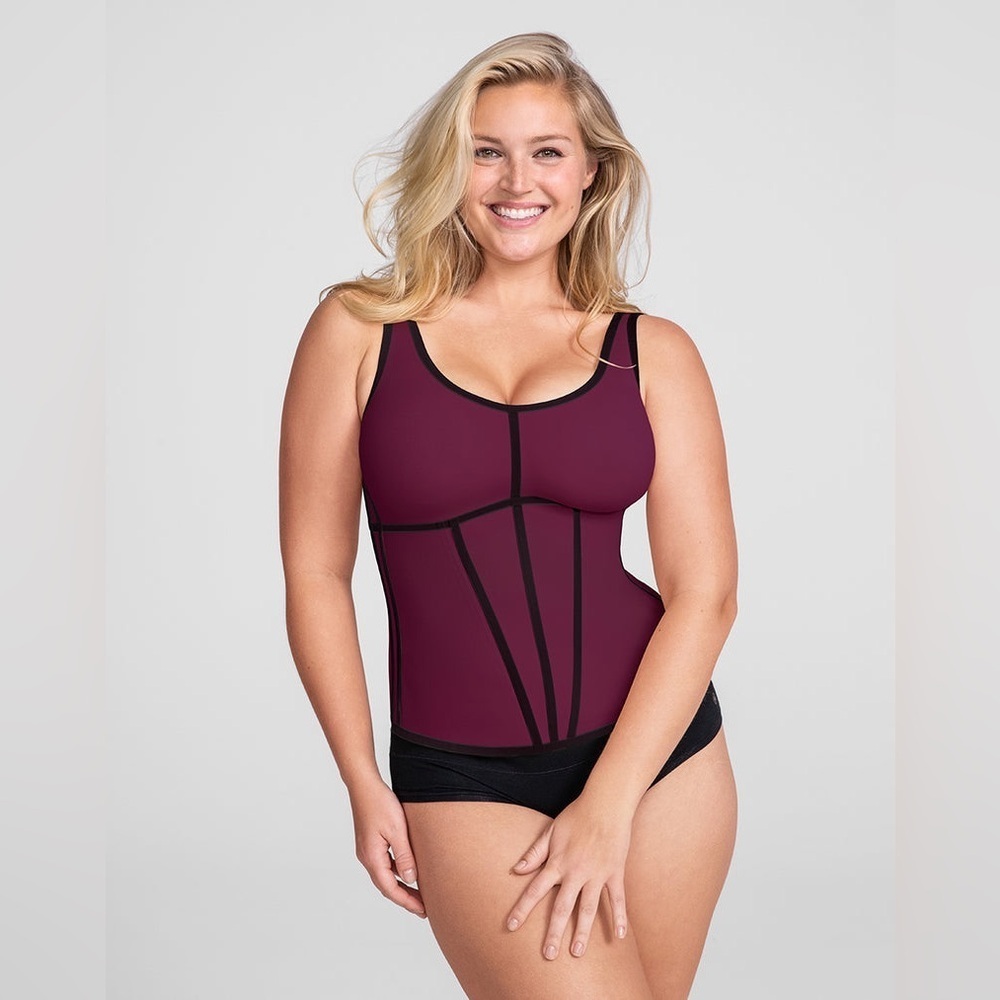 Honeylove Boldness Tank, Fig, Size 2X